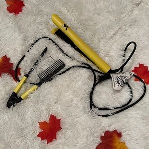 Hair Straightener and small hair comb